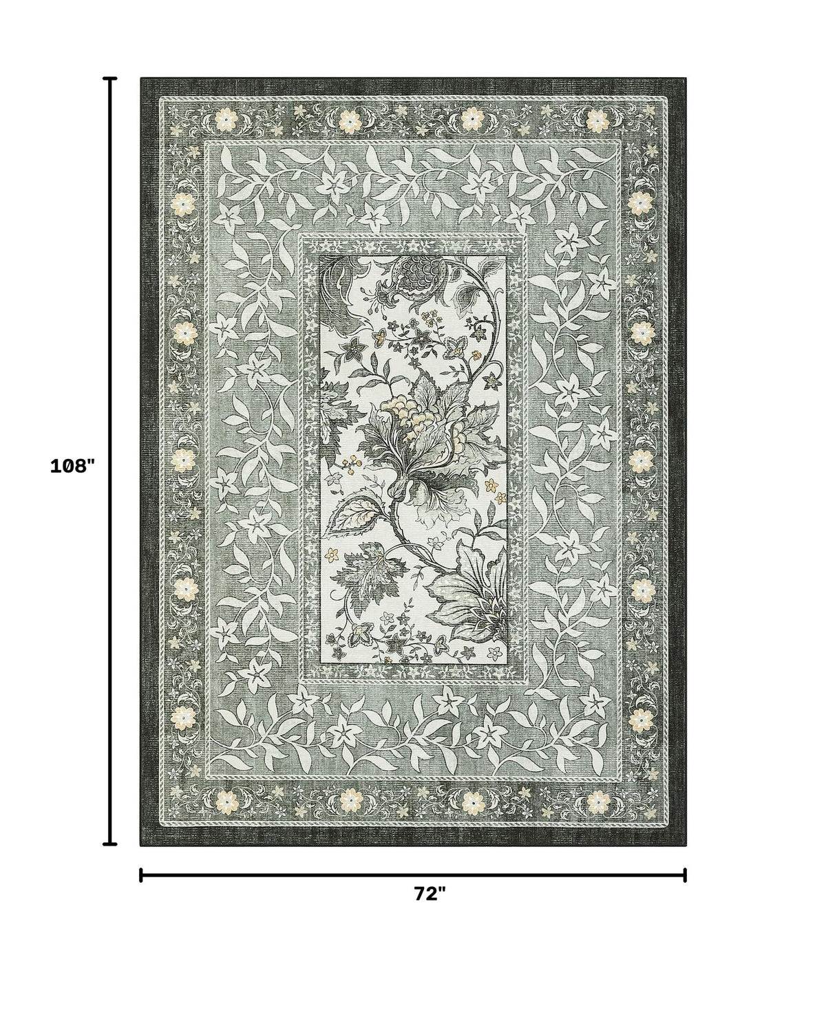 Provence 6x9 Area Rugs (Provence Fog / 6' x 9' (Rectangular))