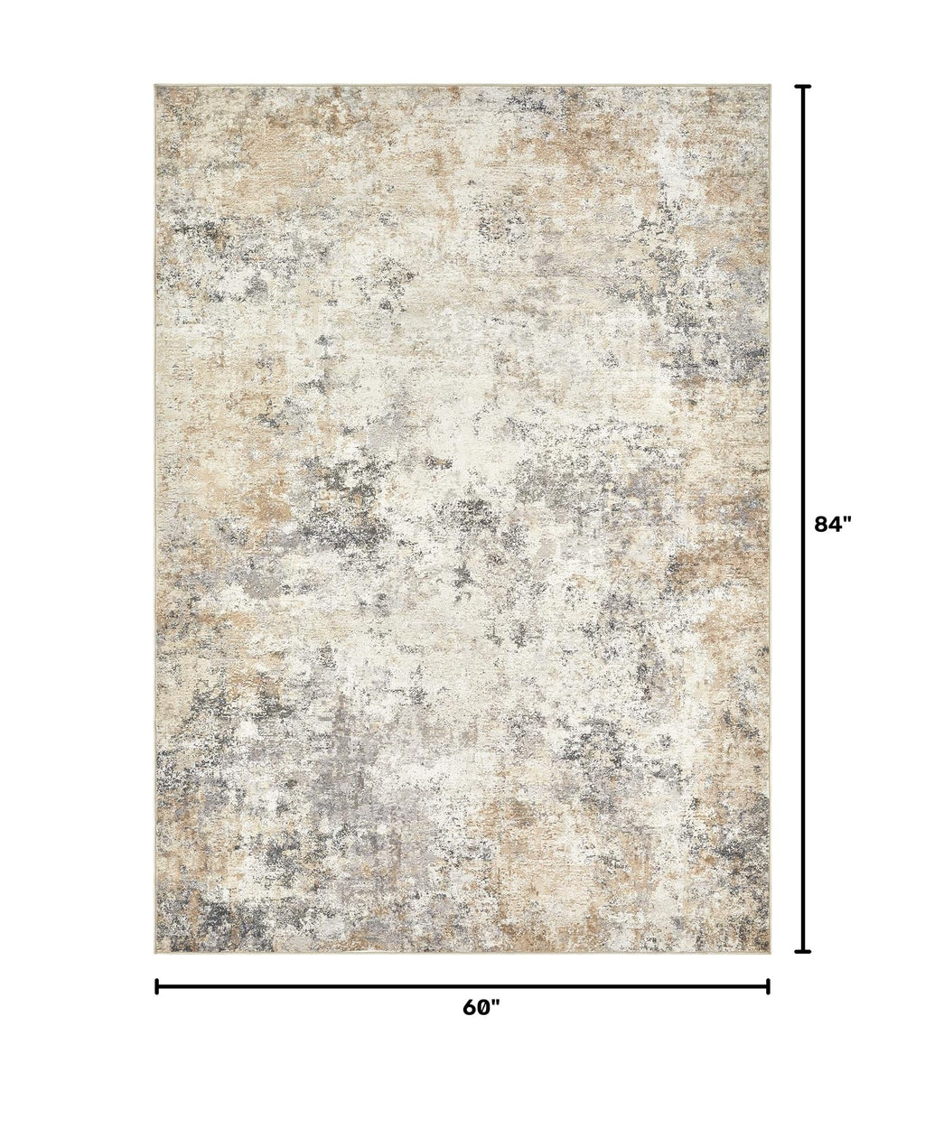 5x7 Area Rug Living Room Rugs (Golden Grey / 5' x 7' (Rectangular))