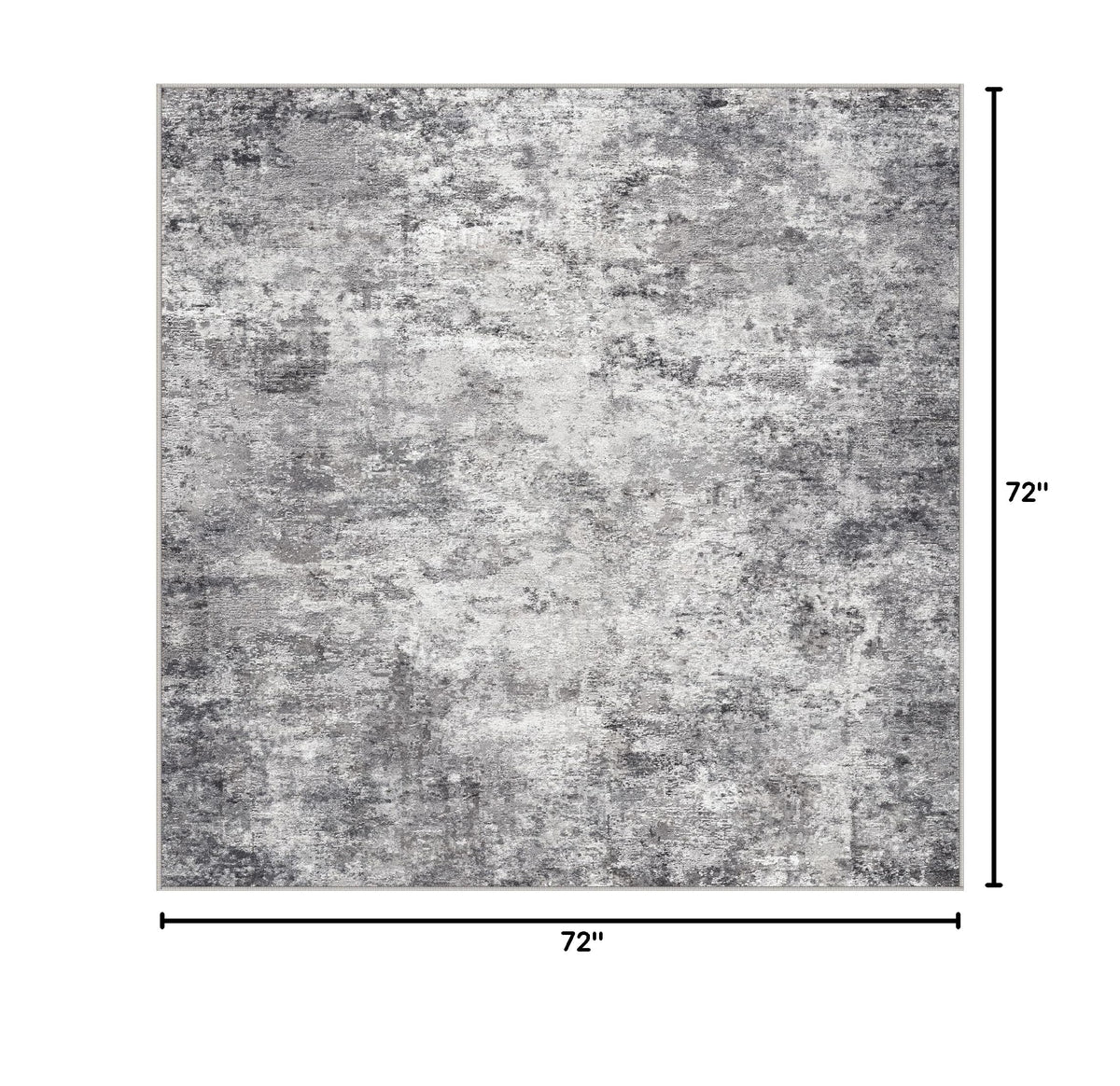 Square Area Rugs (Grey / 6' x 6' (Square))