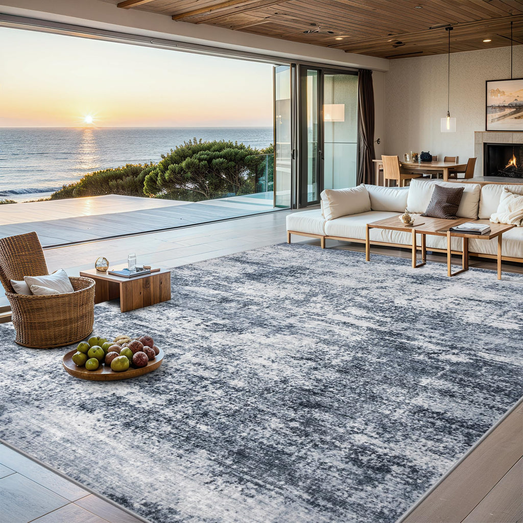 9x12 Area Rug Living Room (Grey Blue / 9' x 12' (Rectangular))