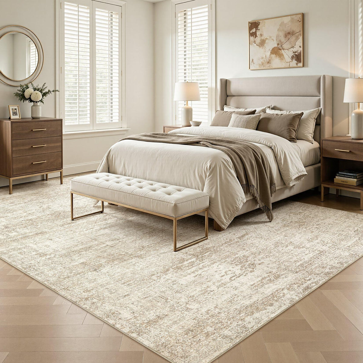 10x12 Area Rug Living Room Rugs (Beige/Brown / 10' x 12' (Rectangular))