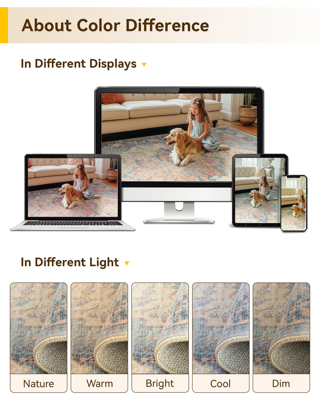 Washable Area Rug (Blue/Orange/Red / 3' x 5' (Rectangular))