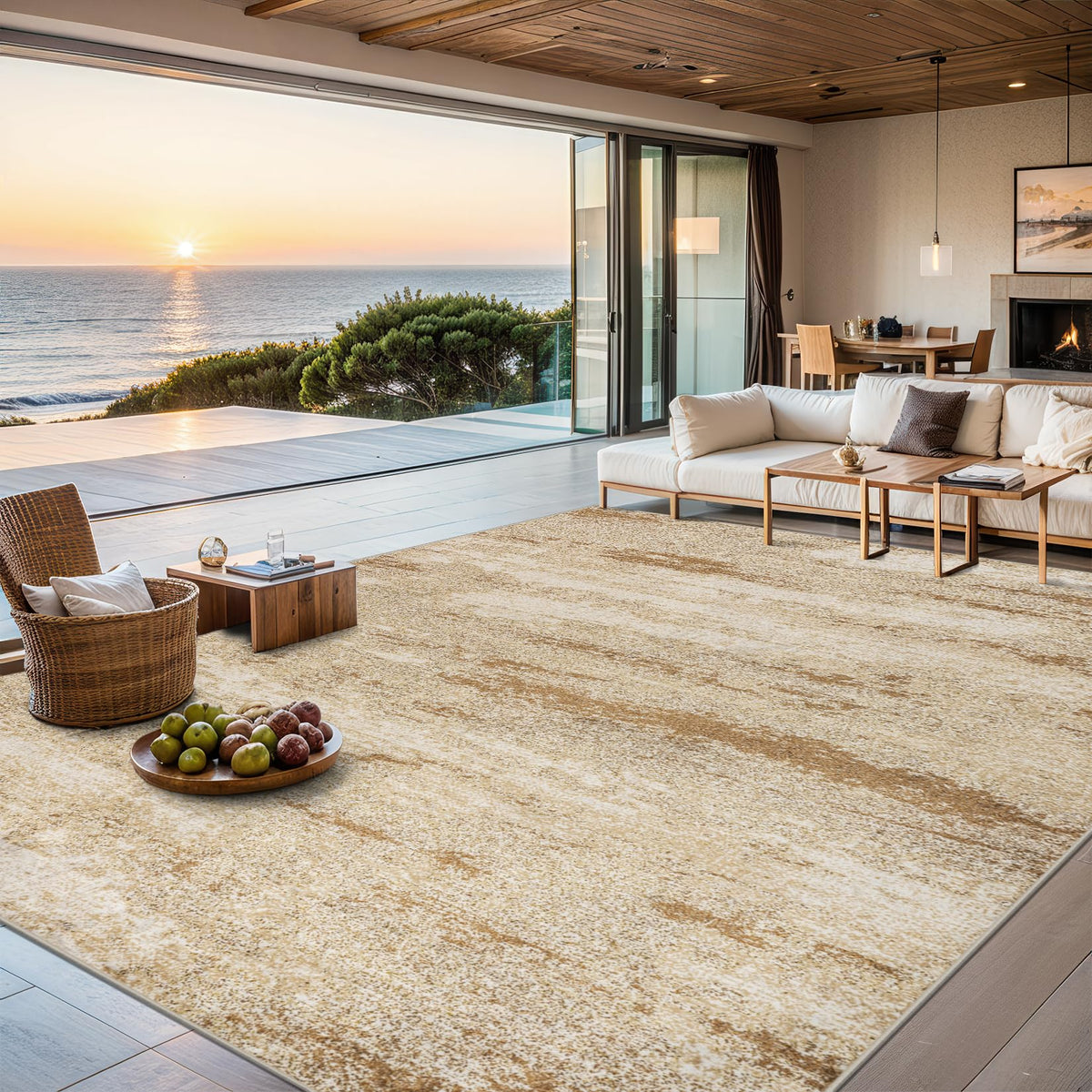 9x12 Area Rug Living Room (Beige / 9' x 12' (Rectangular))