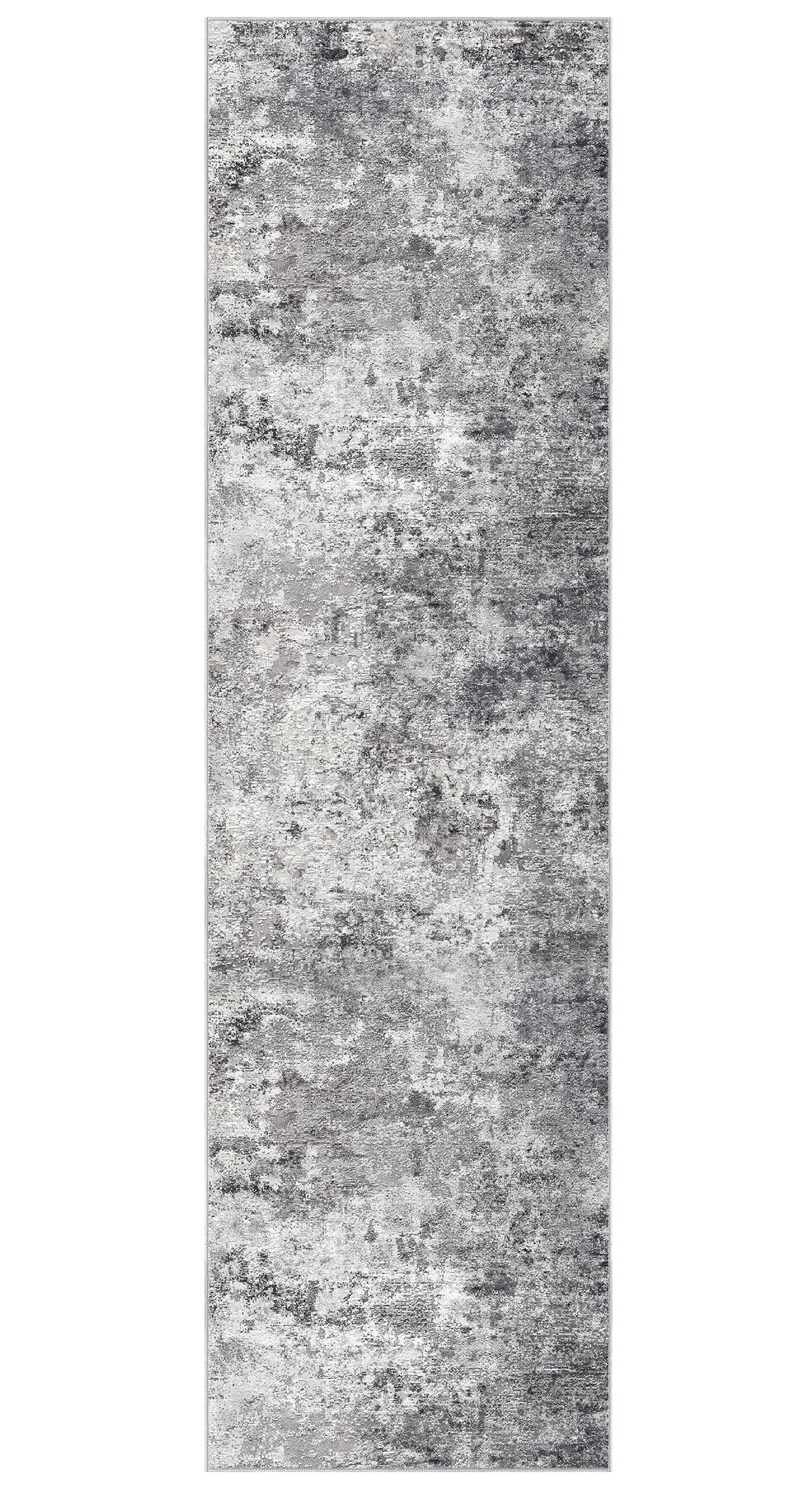 2x8 Washable Runner Rug for Hallway (Grey / 2' x 8' (Runner))