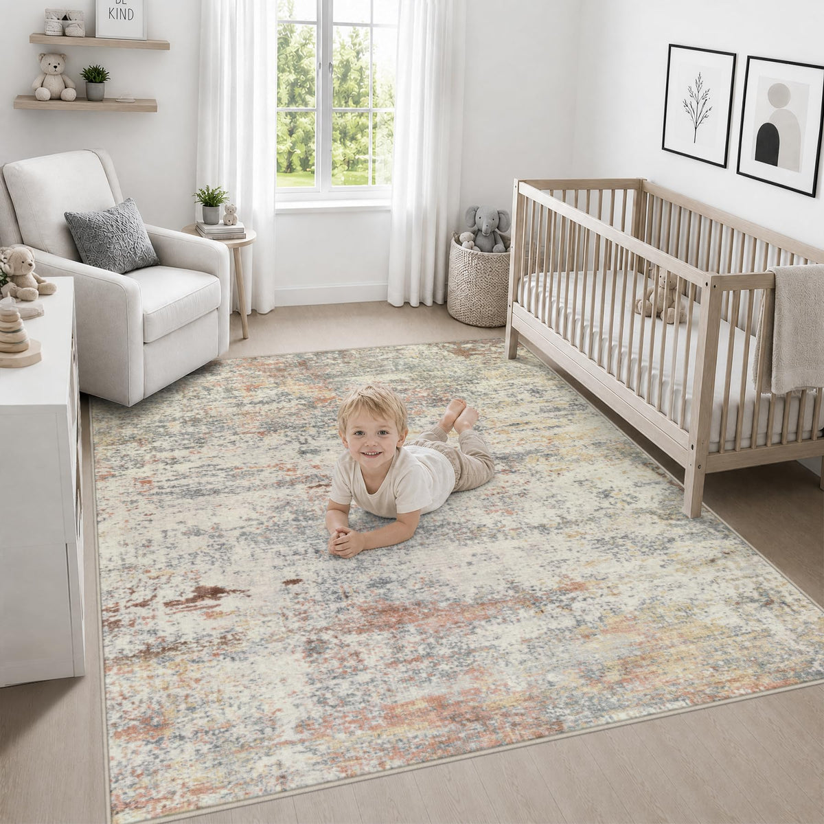 Area Rug Living Room (Taupe / 5' x 5' (Square))