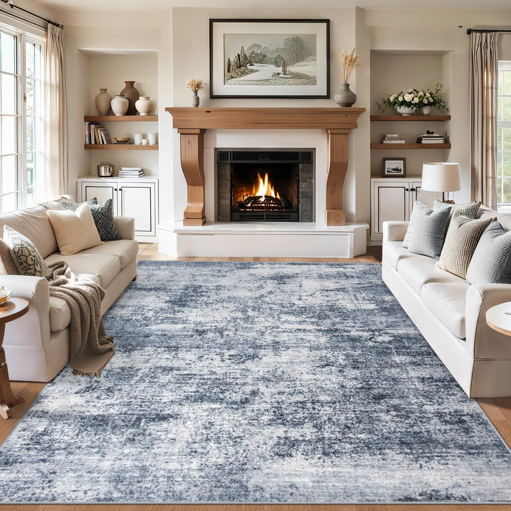 9x12 Area Rug Living Room (Grey Blue / 9' x 12' (Rectangular))
