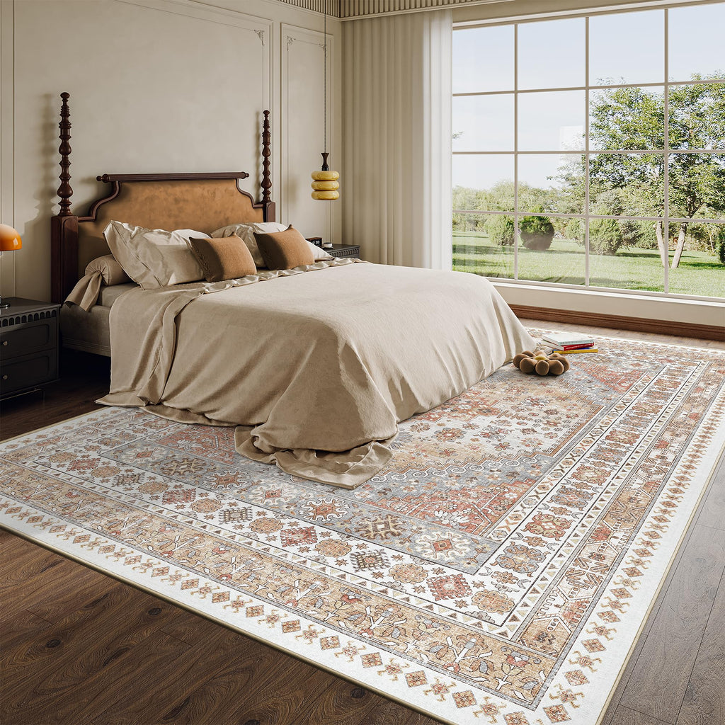 8x10 Area Rugs for Living Room (Orange / 8' x 10' (Rectangular))