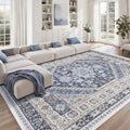 9x12 Area Rugs for Living Room (Blue/Beige / 9' x 12' (Rectangular))