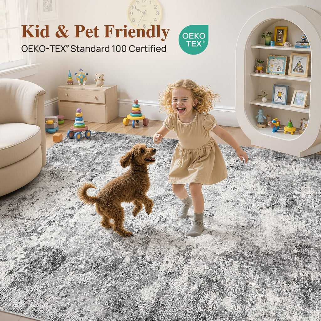 9x12 Area Rug Living Room Rugs (Grey / 9' x 12' (Rectangular))