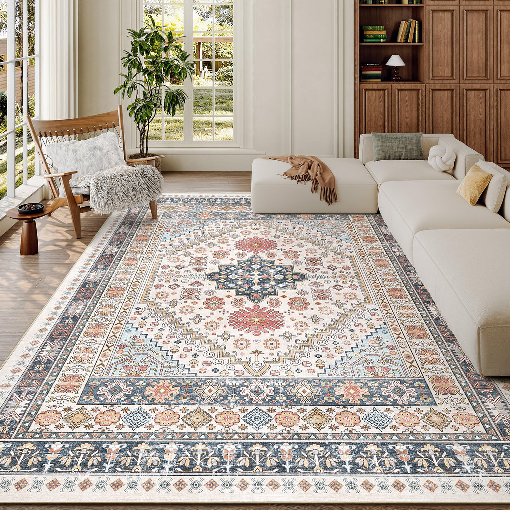 6x9 Area Rugs for Living Room (Multi Color / 6' x 9' (Rectangular))