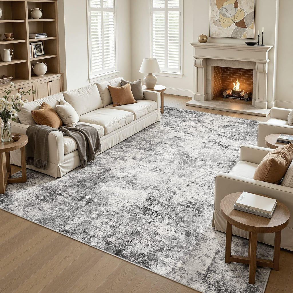 10x12 Area Rug Living Room Rugs (Grey / 10' x 12' (Rectangular))