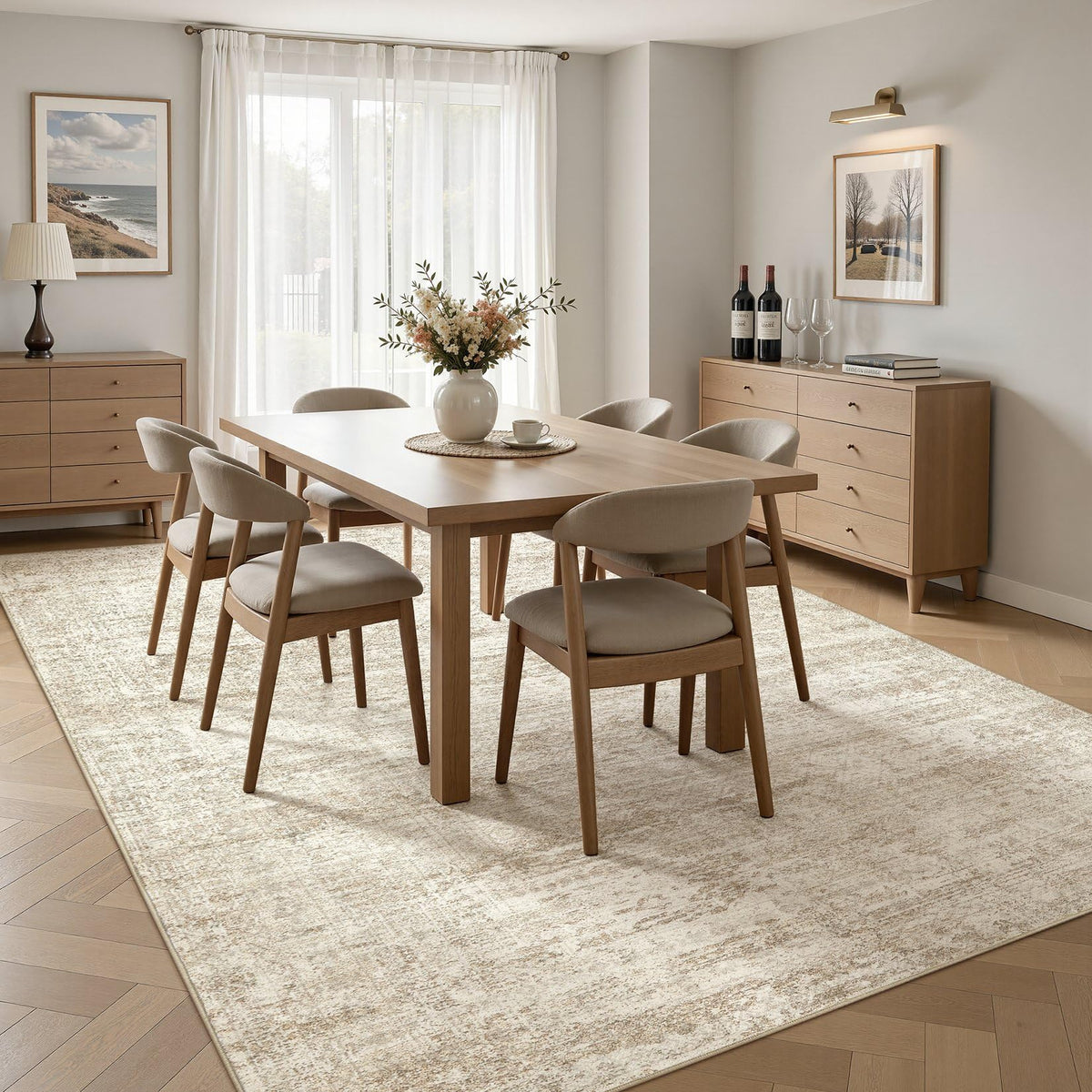 8x10 Area Rug Living Room Rugs (Beige/Brown / 8' x 10' (Rectangular))