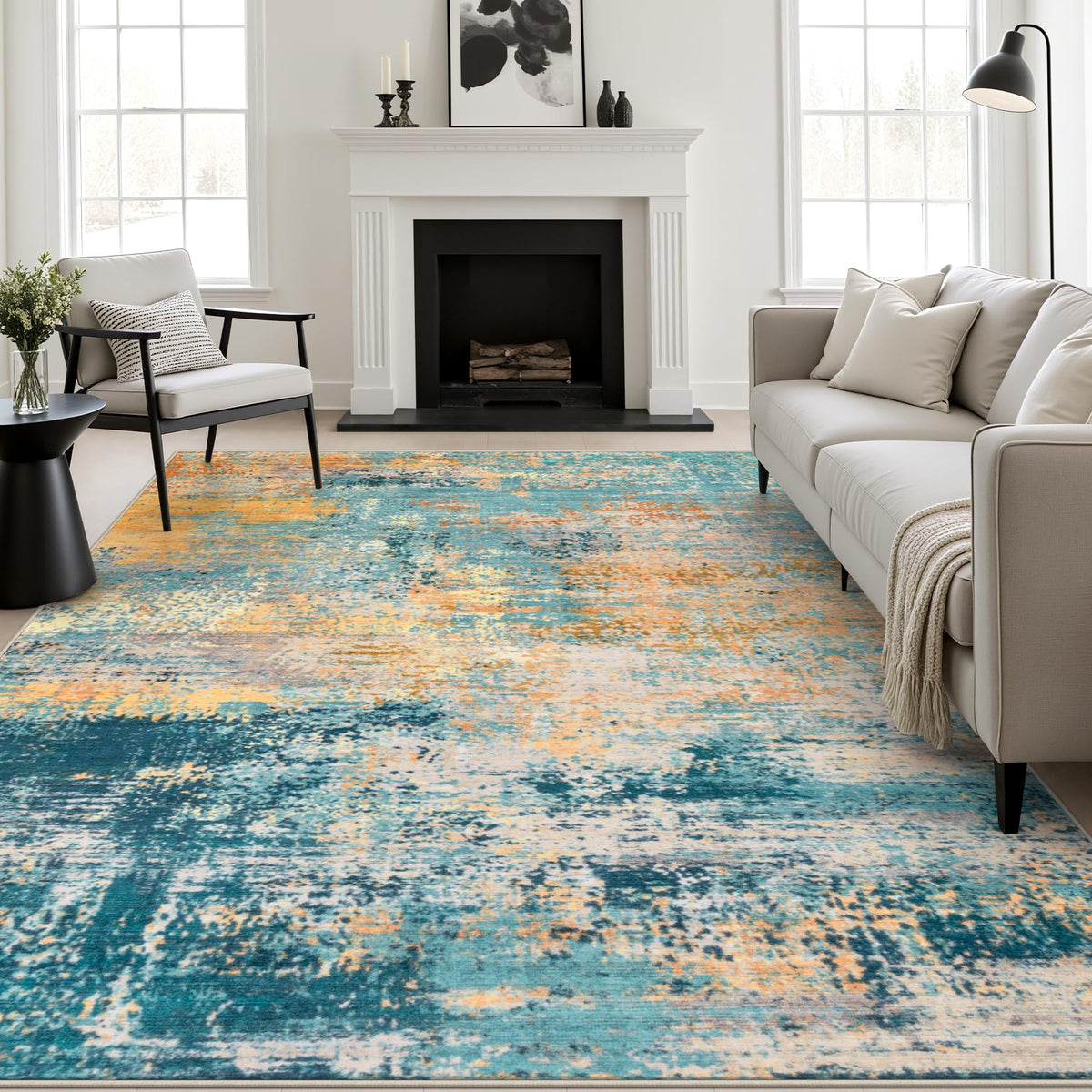 10x14 Area Rug Living Room (Rosy Haze / 10' x 14' (Rectangular))