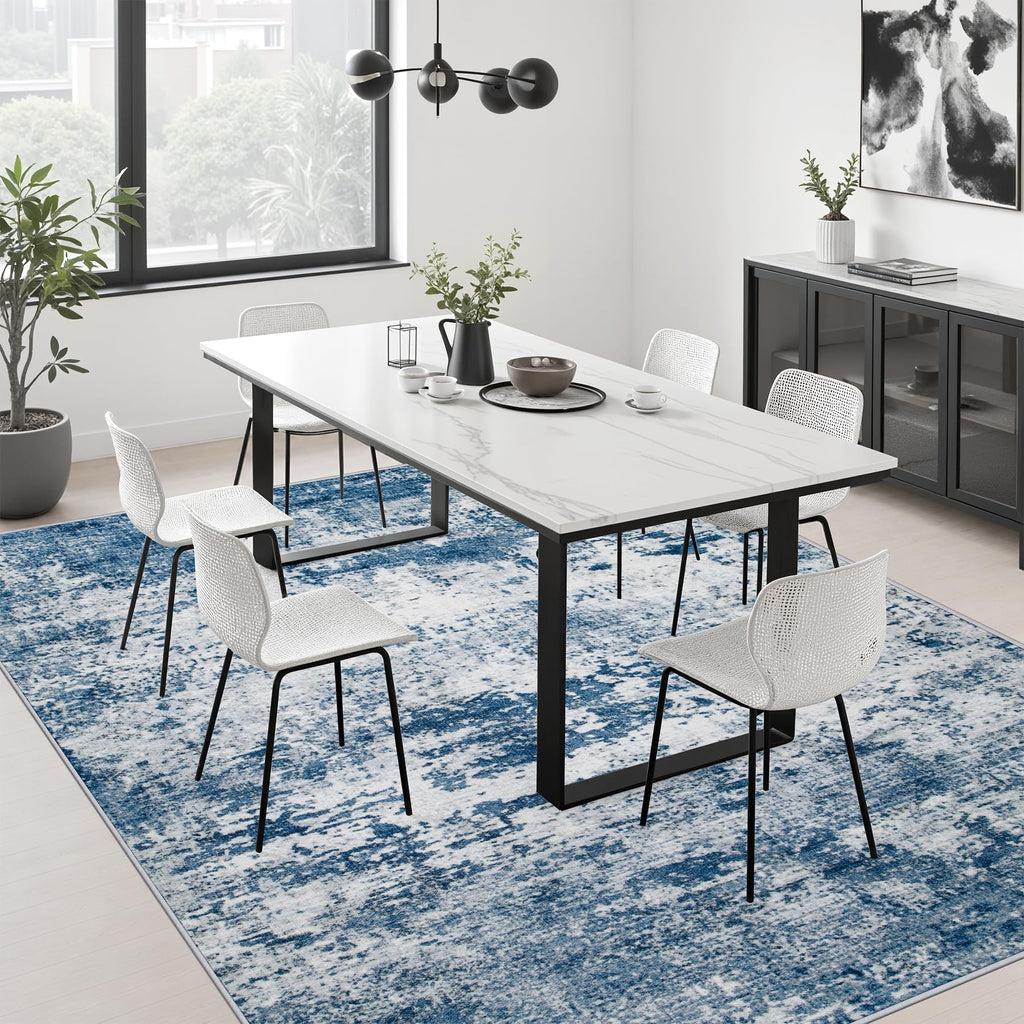 9x12 Area Rug Living Room Rug (Blue / 9' x 12' (Rectangular))