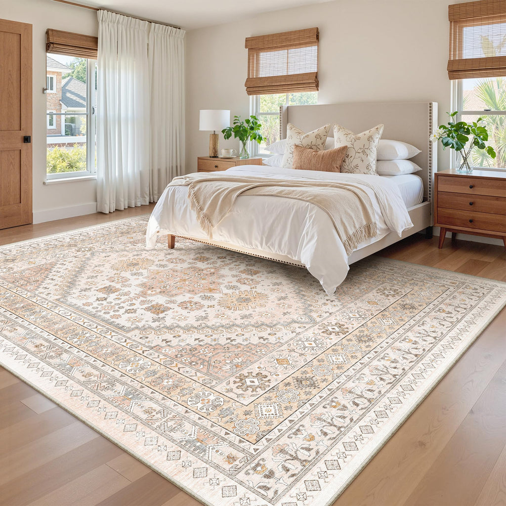 8x10 Area Rugs for Living Room (Pink/Grey / 8' x 10' (Rectangular))