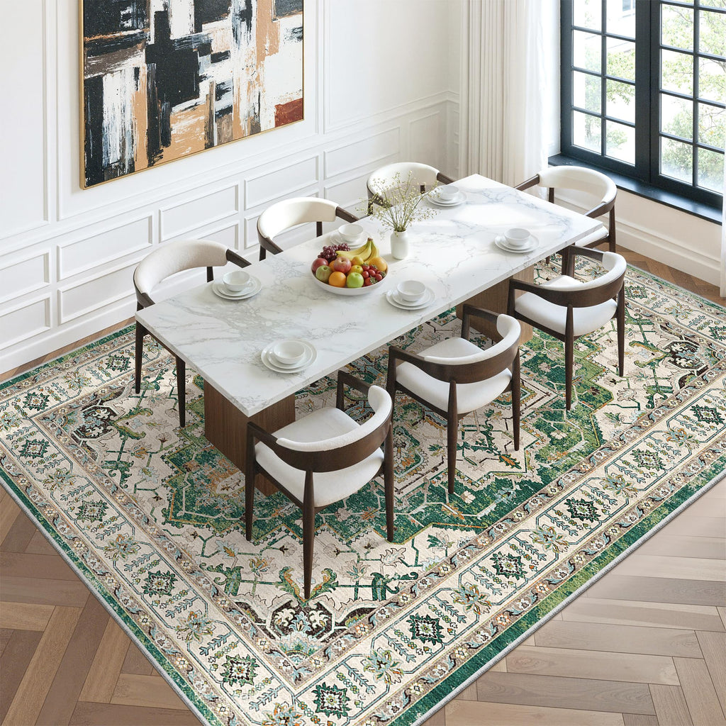8x10 Area Rugs for Living Room (Green / 8' x 10' (Rectangular))