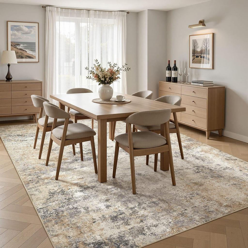 8x10 Area Rug Living Room Rugs (Golden Grey / 8' x 10' (Rectangular))