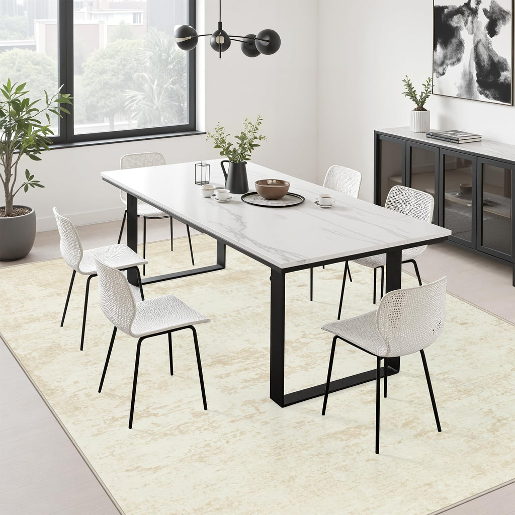 Area Rug Living Room (Beige / 4' x 6' (Rectangular))