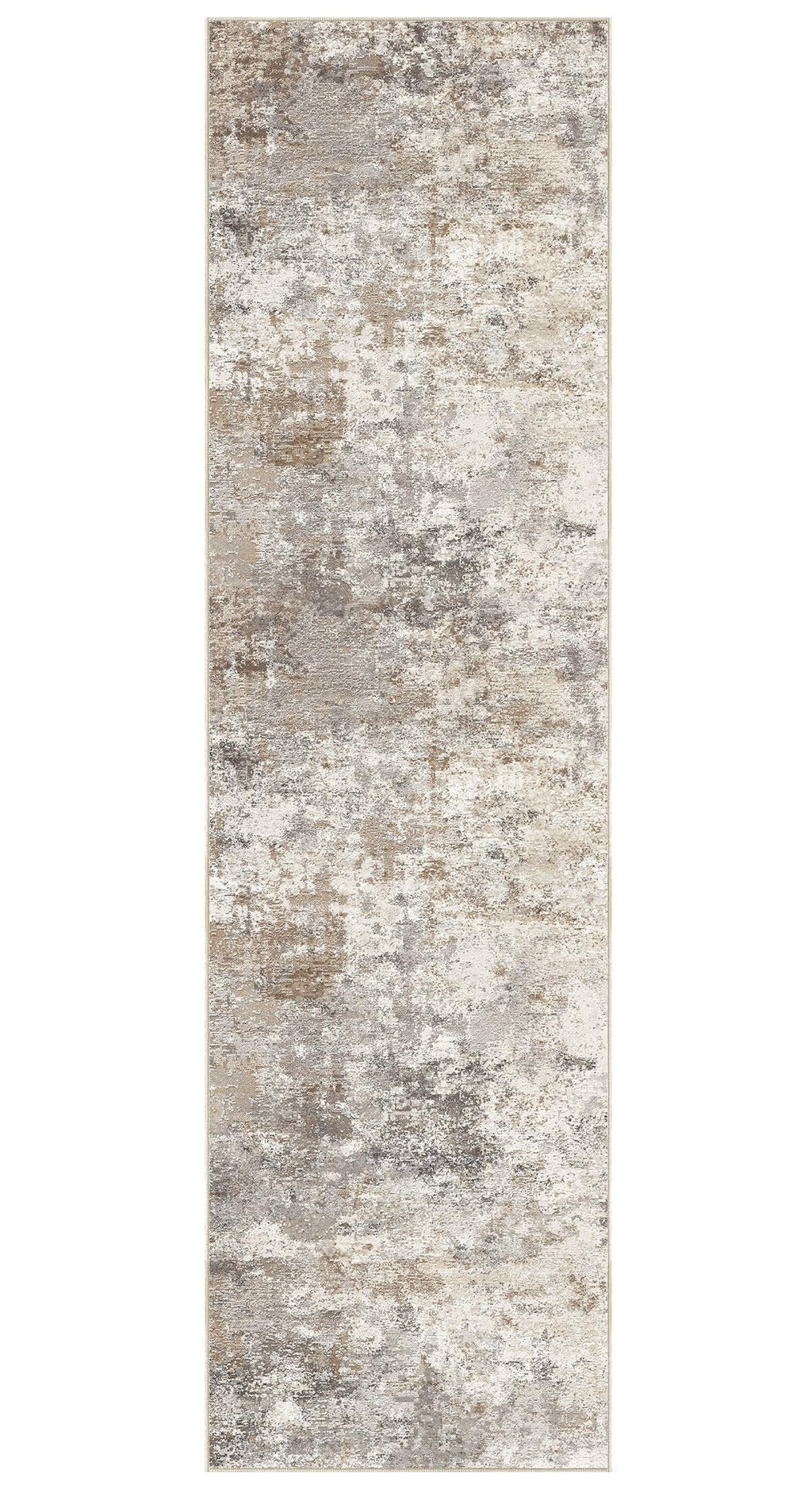 2x8 Washable Runner Rug for Hallway (Brown Grey / 2' x 8' (Runner))