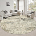 Round Area Rug Living Room (Ash Brown / 8' (Round))