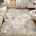 6x9 Washable Area Rug (Golden Grey / 6' x 9' (Rectangular))