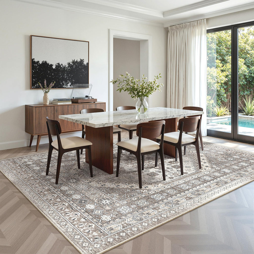 6x9 Area Rugs for Living Room (Brown/Beige / 6' x 9' (Rectangular))