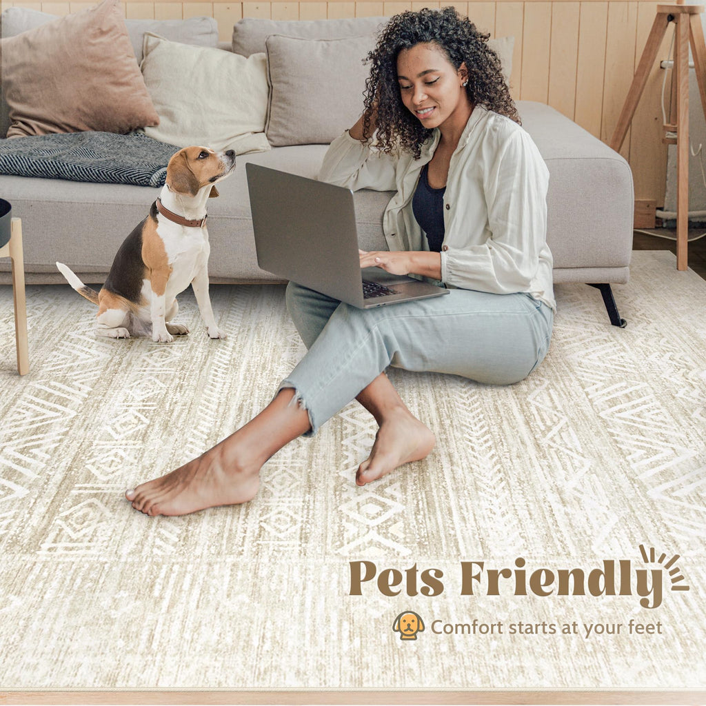 Living Room Rugs 10x14 (Ivory Beige / 10' x 14' (Rectangular))
