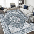 Washable Area Rug (Grey/White/Beige / 5' x 7' (Rectangular))