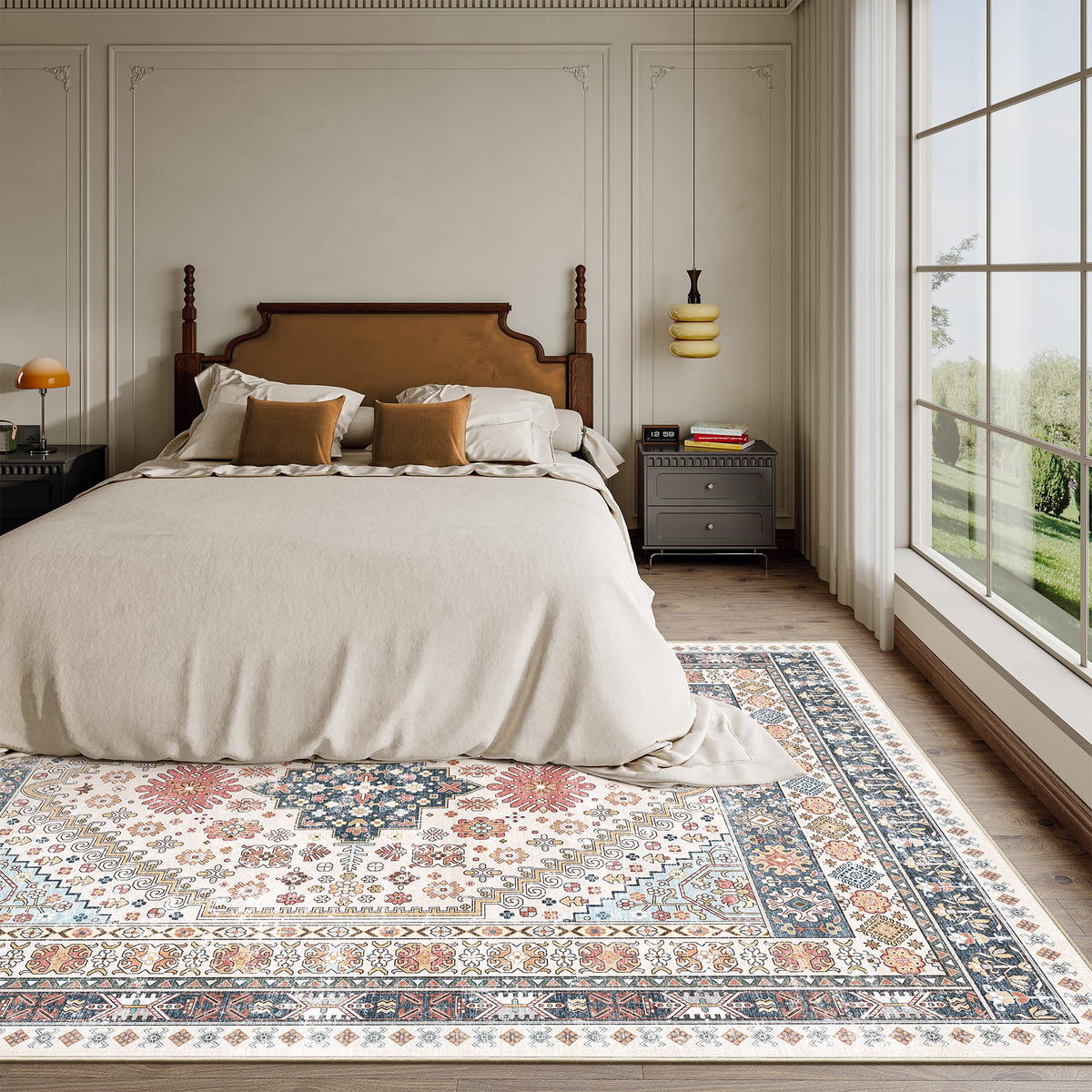 6x9 Area Rugs for Living Room (Multi Color / 6' x 9' (Rectangular))