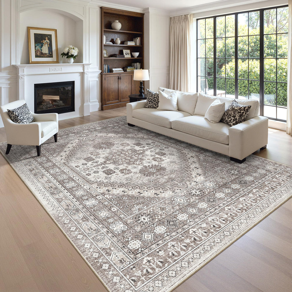 8x12 Area Rugs for Living Room (Brown/Beige / 8' x 12' (Rectangular))