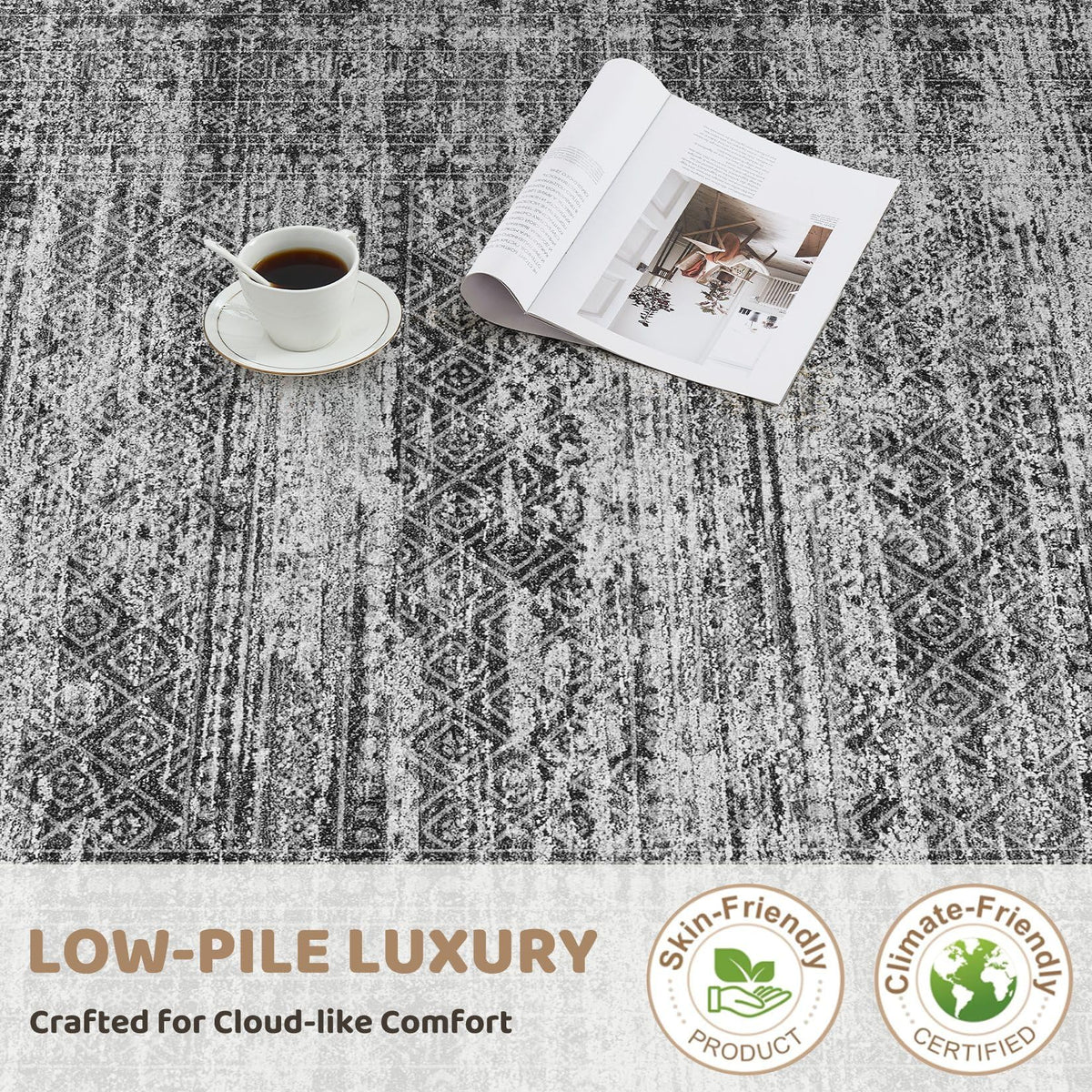 8x10 Area Rug Living Room Rugs (Dark Gray / 8' x 10' (Rectangular))