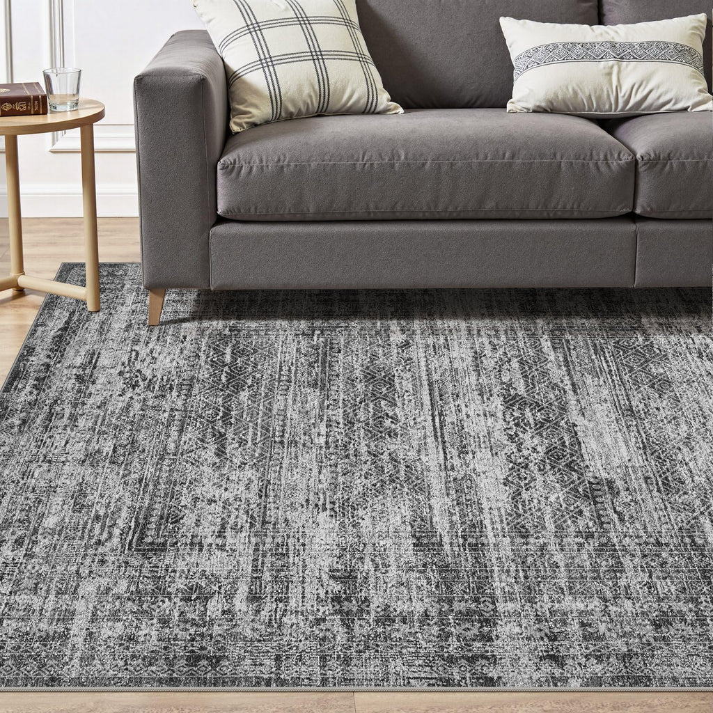8x10 Area Rug Living Room Rugs (Dark Gray / 8' x 10' (Rectangular))