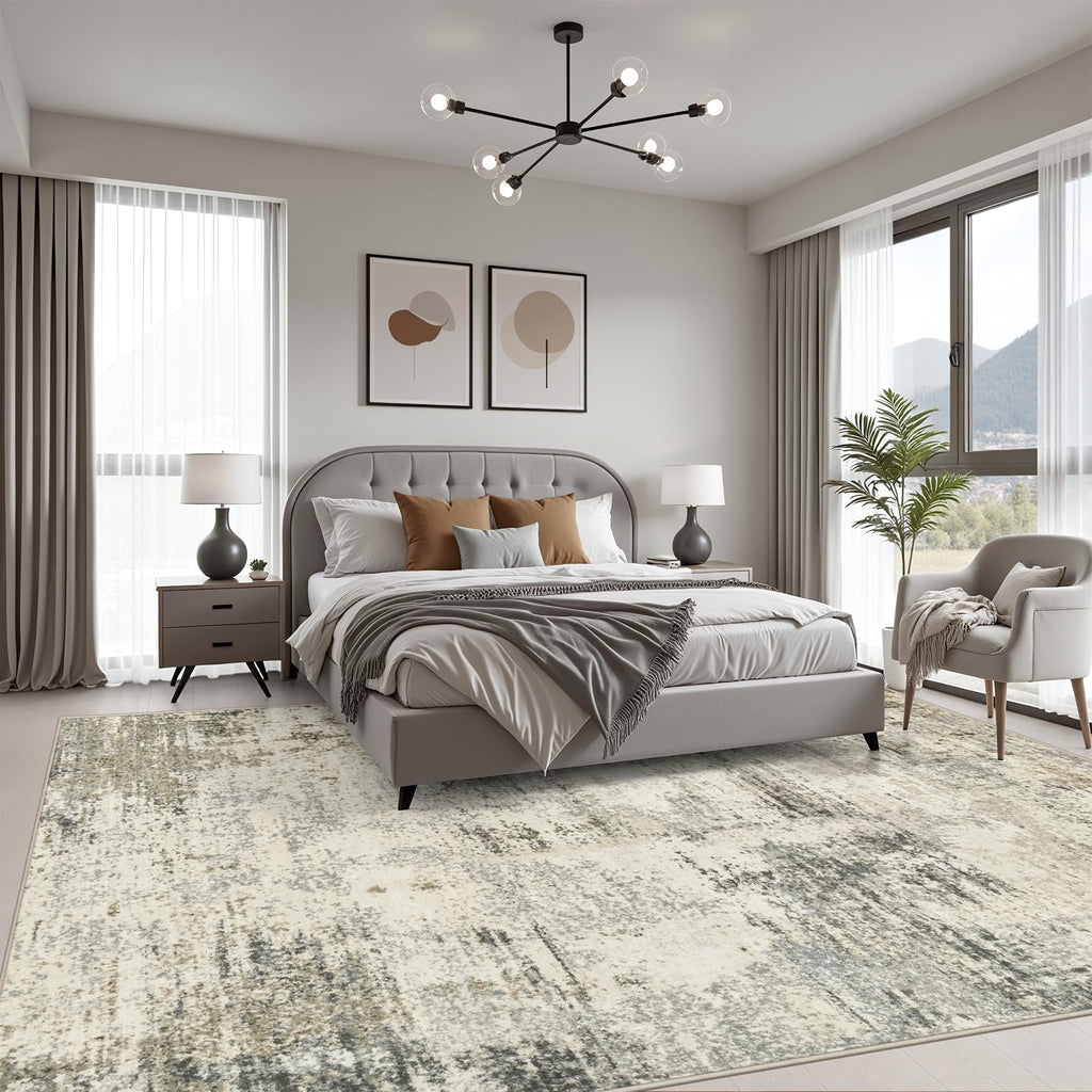 6x9 Area Rug Living Room (Ash Brown / 6' x 9' (Rectangular))