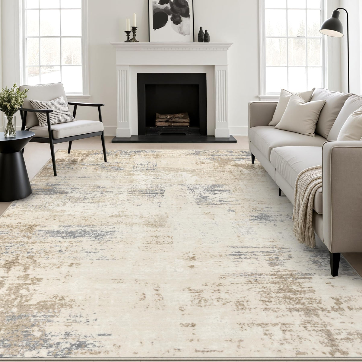 10x12 Area Rug Living Room (Beige Brown / 10' x 12' (Rectangular))