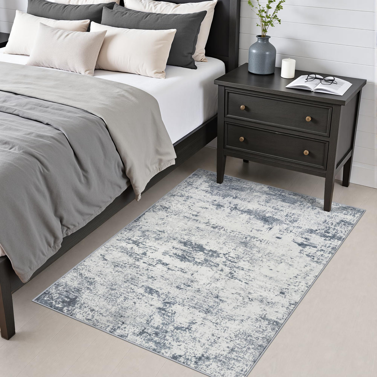 Area Rug Living Room (Blue Grey / 3' x 5' (Rectangular))