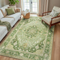 Washable Area Rug (Green/Yellow / 5' x 8' (Rectangular))