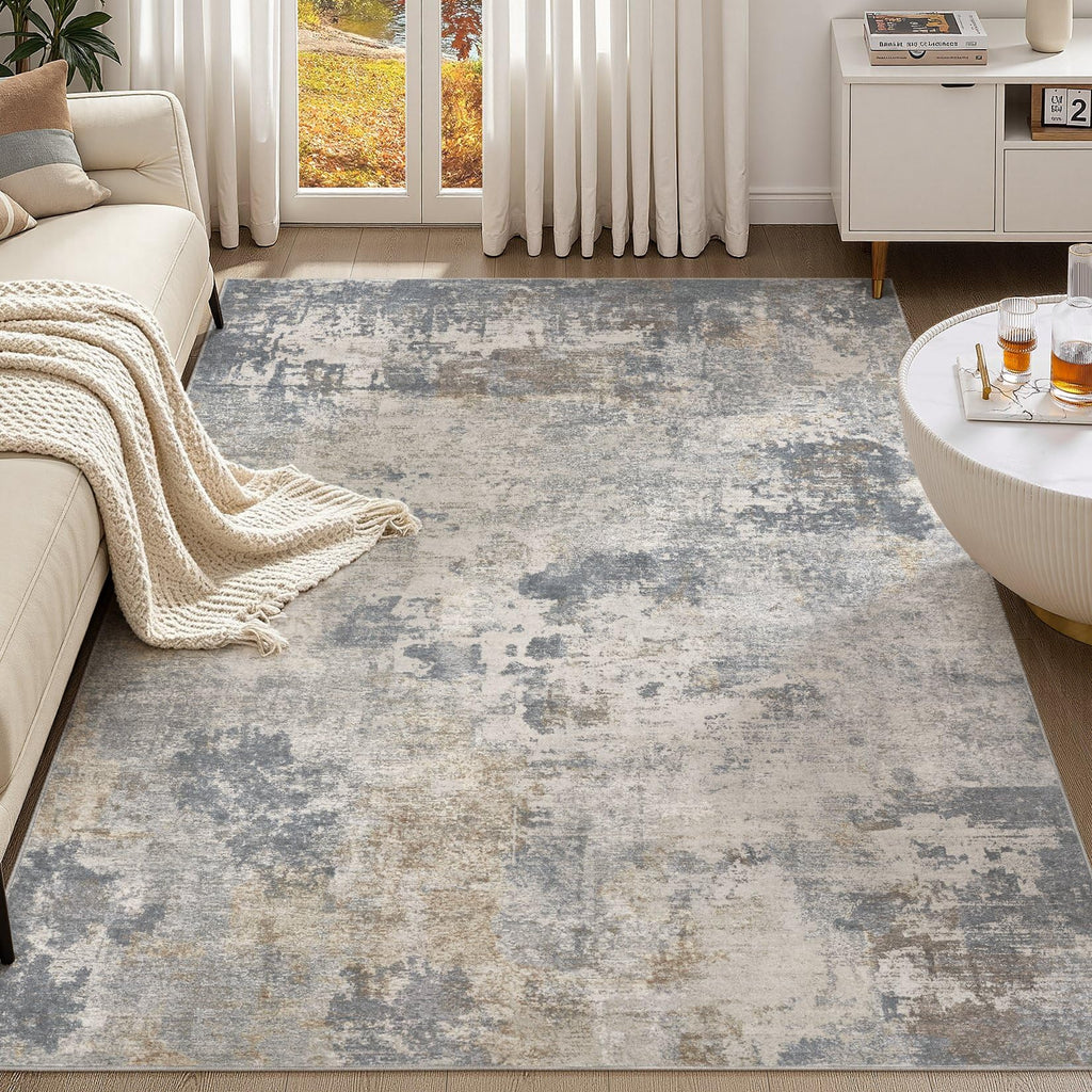 6x9 Area Rug Living Room Rugs (Blue Grey / 6' x 9' (Rectangular))