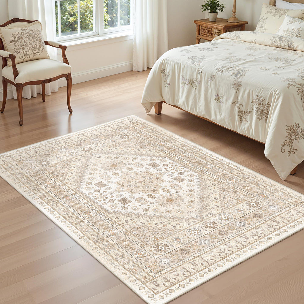 3x5 Rug for Entryway (Cream/Beige / 3' x 5' (Rectangular))
