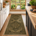 Washable Area Rug (Brown/Dark Brown / 2' x 6' (Rectangular))