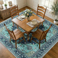 Washable Area Rug (Teal / 7' x 7' (Square))