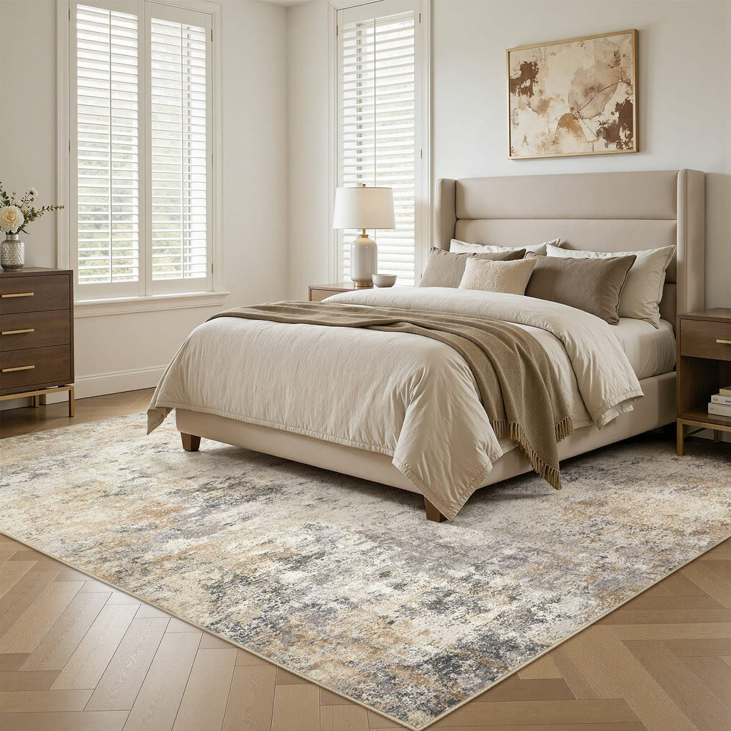 8x10 Area Rug Living Room Rugs (Golden Grey / 8' x 10' (Rectangular))