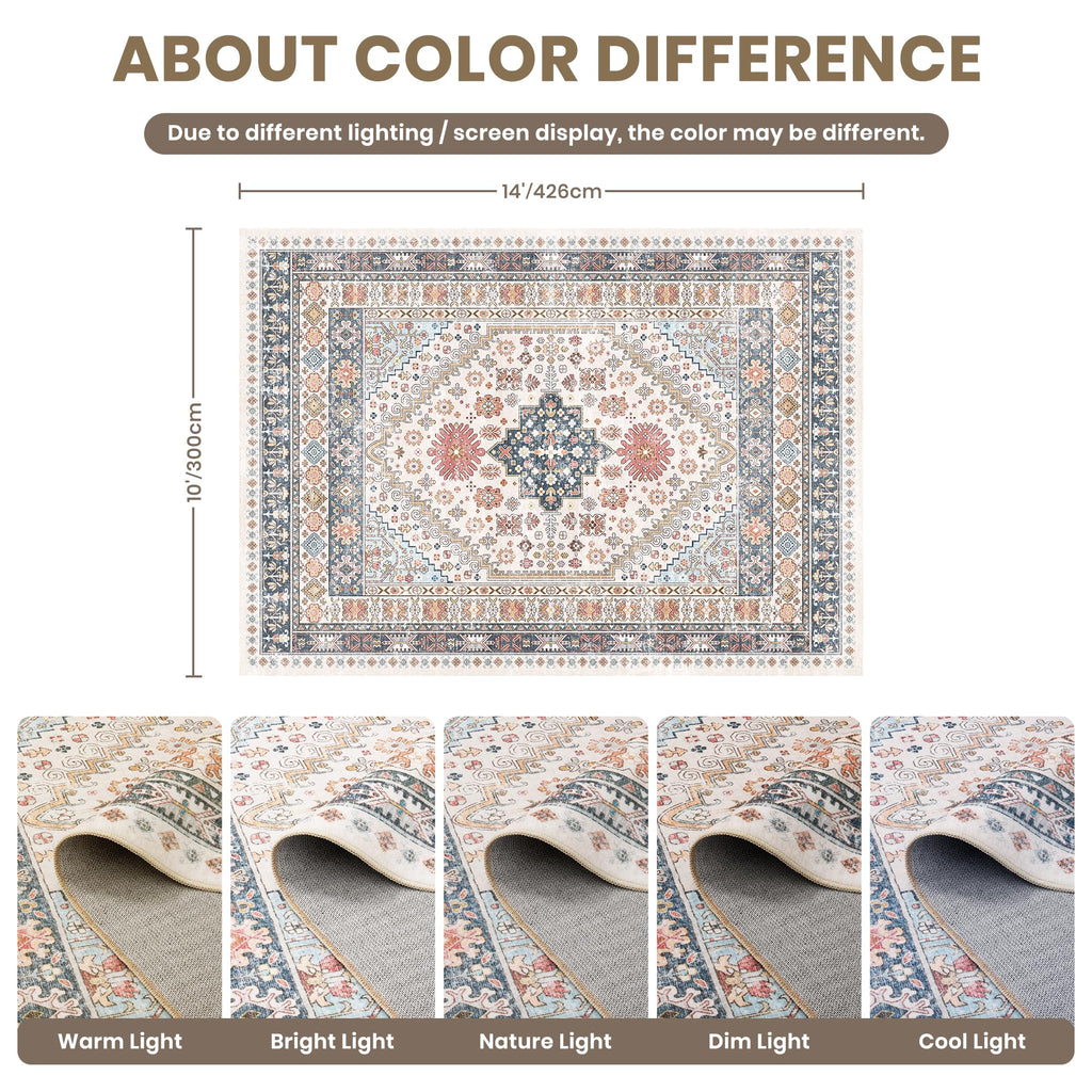 10x14 Area Rugs for Living Room (Multi Color / 10' x 14' (Rectangular))