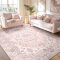 Washable Area Rug (Pink / 6' x 8' (Rectangular))