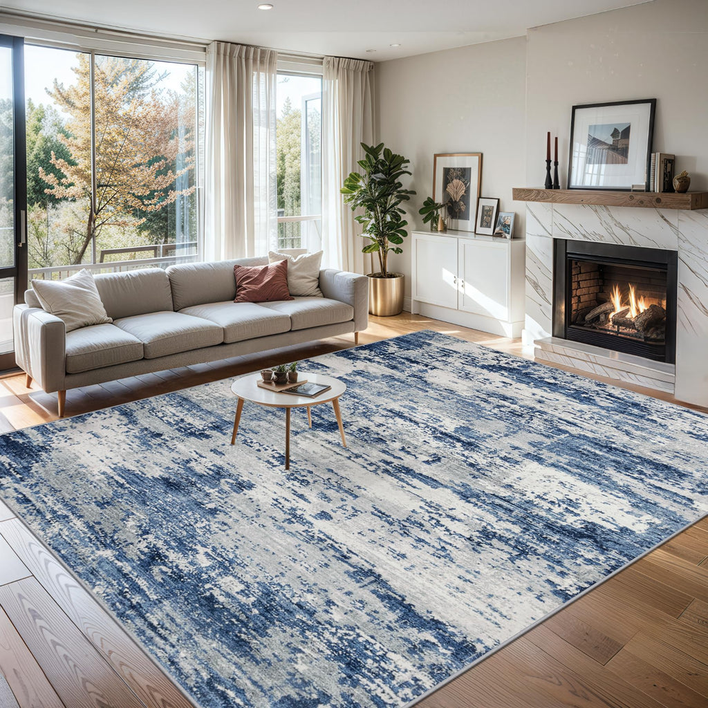 10x12 Area Rug Living Room (New-blue Grey / 10' x 12' (Rectangular))