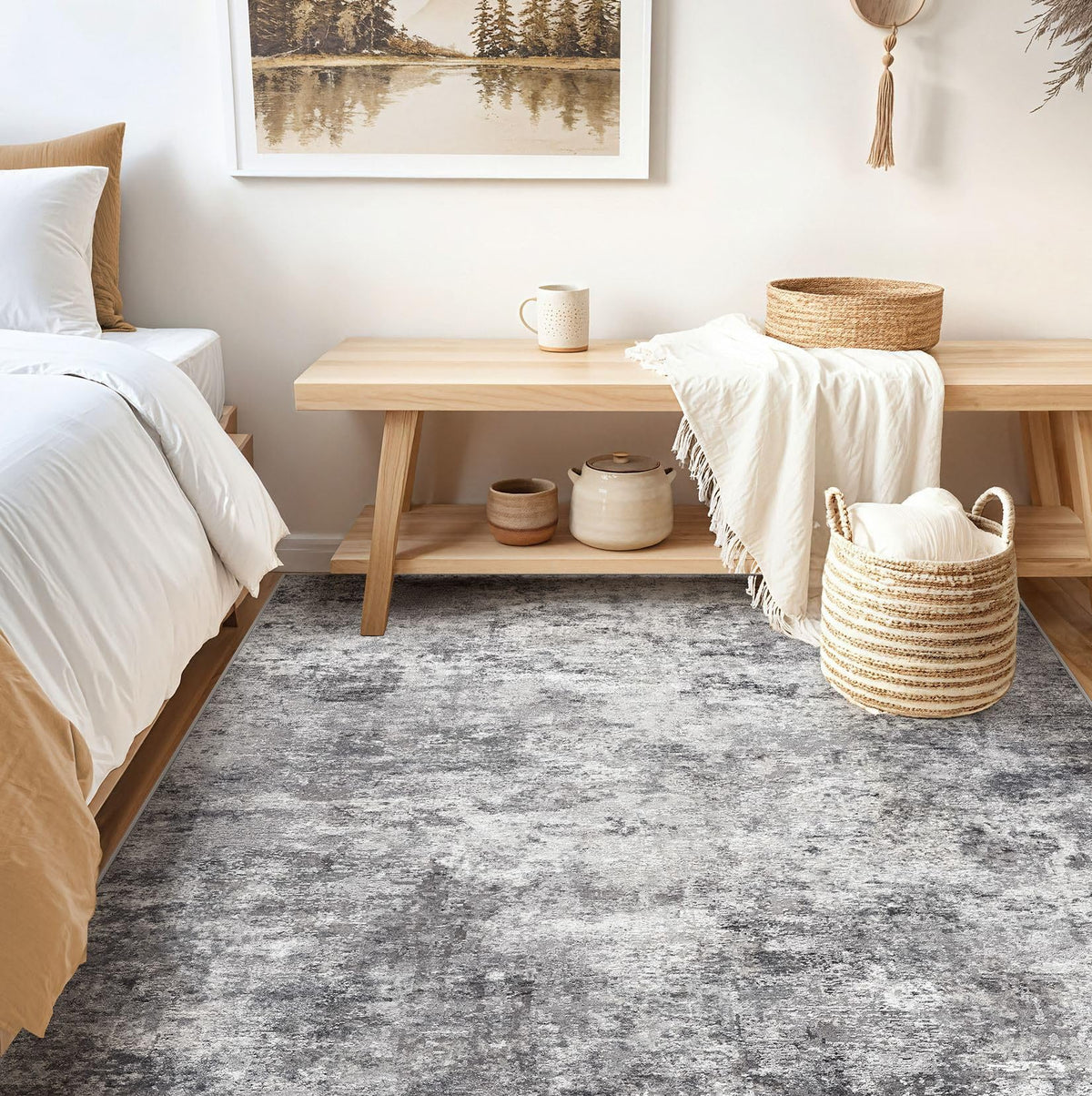 Square Area Rugs (Grey / 6' x 6' (Square))