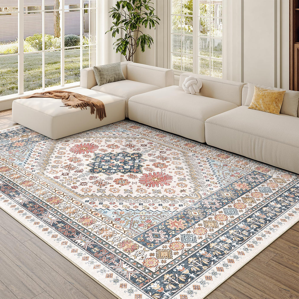 6x9 Area Rugs for Living Room (Multi Color / 6' x 9' (Rectangular))