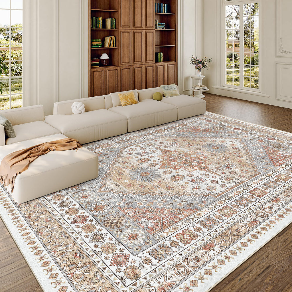 8x10 Area Rugs for Living Room (Orange / 8' x 10' (Rectangular))