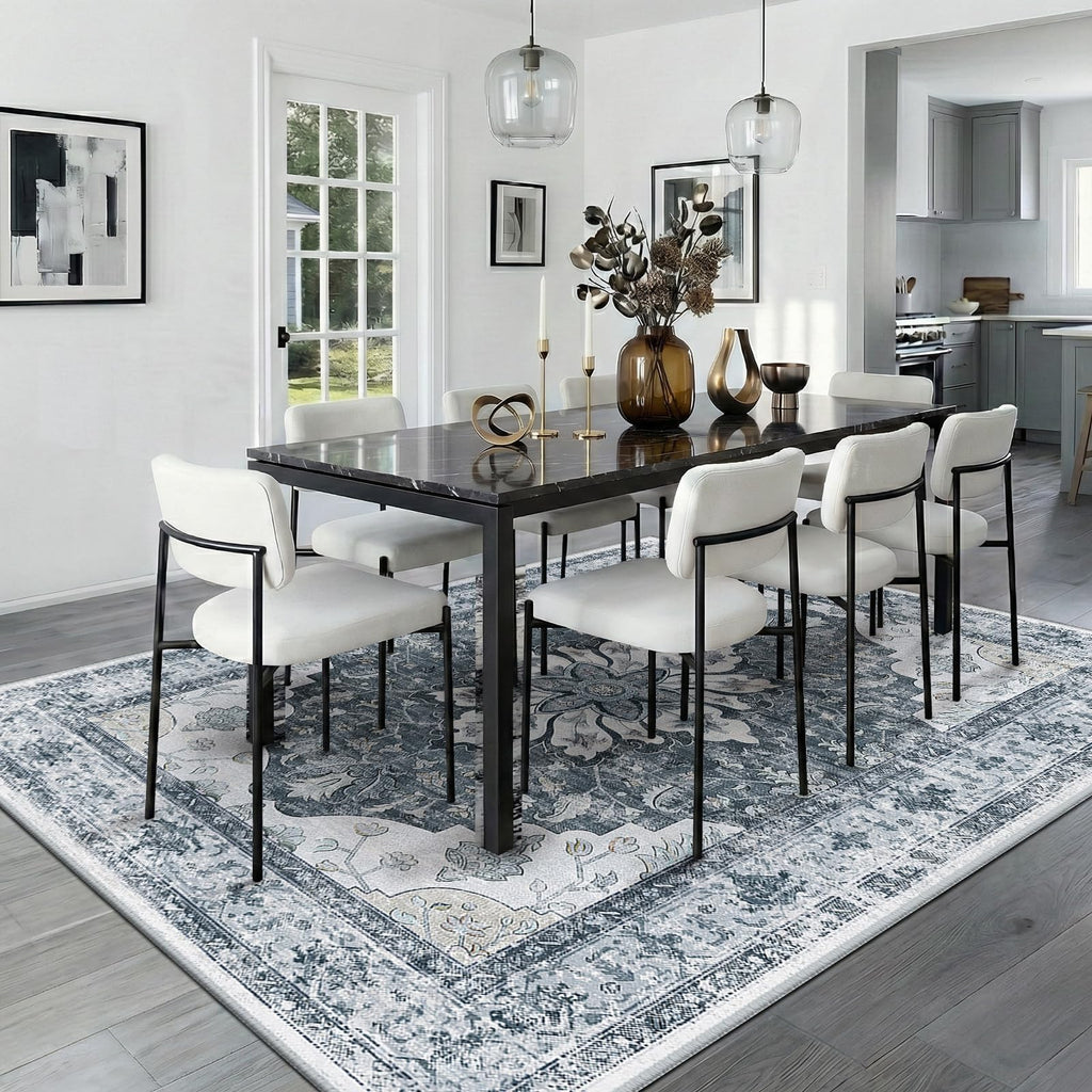 Washable Area Rug (Grey/White/Beige / 8' x 10' (Rectangular))