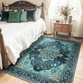 Washable Area Rug (Teal / 4' x 5' (Rectangular))