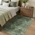 Washable Area Rug (Green/Dark Green/Gray / 3' x 4' (Rectangular))